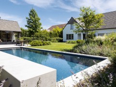 Dhaenens Pools & Gardens Strakke lijnen en speelse accenten in Zulte