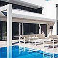Luxueuze buitenkamer met interieurallures